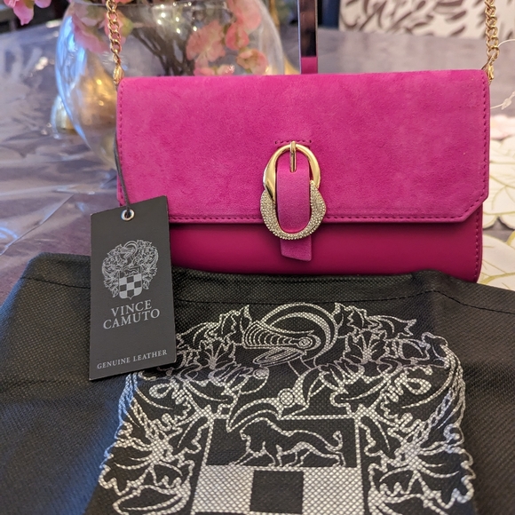 Vince Camuto wallet on a crossbody chain